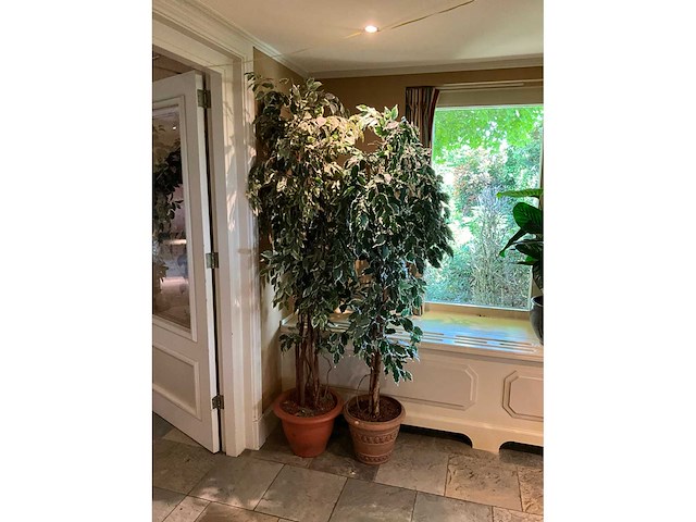 Kunstplanten in pot (2x) - afbeelding 2 van  5