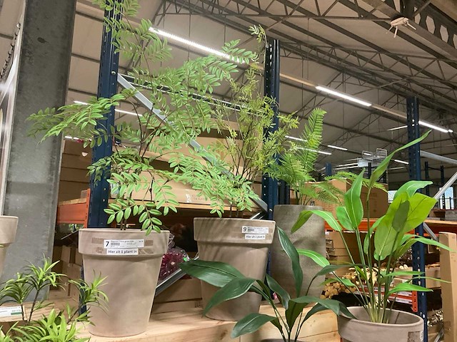 Kunstplanten in pot (6x) - afbeelding 2 van  5