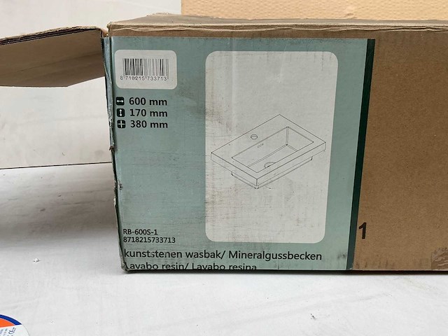 Kunststenen wasbak - afbeelding 6 van  6
