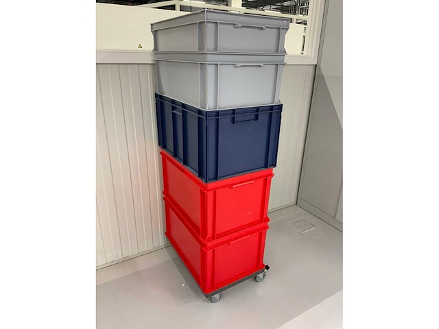 Kunststof bakken met trolley - afbeelding 3 van  4