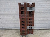 Kunststof bakkers stapelkrat (100x) met 10 x trolly - afbeelding 1 van  3