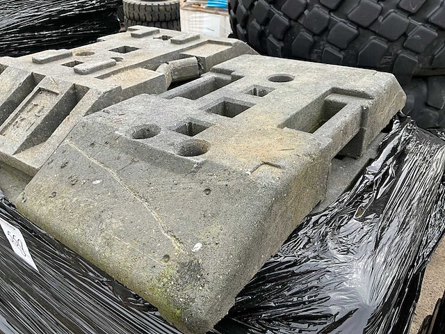 Kunststof bouwhek voet (23x) - afbeelding 1 van  3