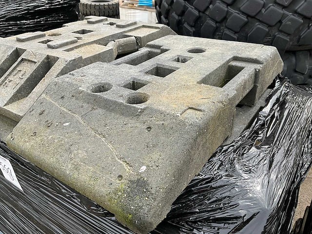 Kunststof bouwhek voet (33x) - afbeelding 1 van  1