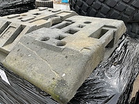 Kunststof bouwhek voet (33x) - afbeelding 1 van  1