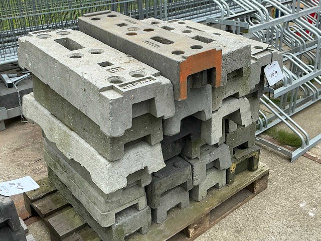 Kunststof bouwhekvoet ( 25x) - afbeelding 1 van  4