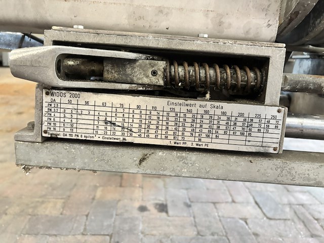 Kunststof buislasmachine (stomplasmachine / spiegellasmachine), widos, polypress 2000 - afbeelding 3 van  6