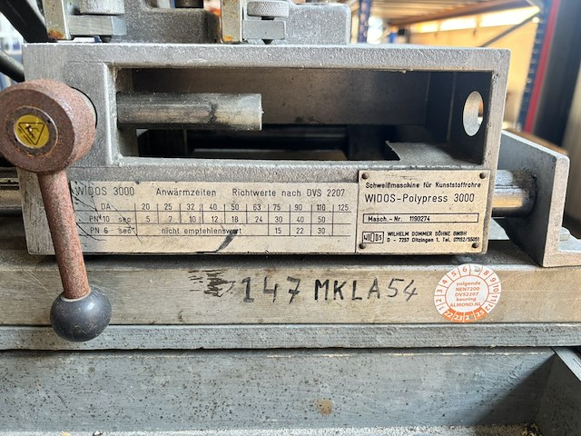 Kunststof buislasmachine, widos, polypress 3000, 2003 - afbeelding 5 van  6