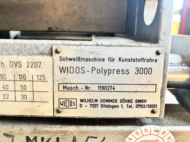 Kunststof buislasmachine, widos, polypress 3000, 2003 - afbeelding 6 van  6