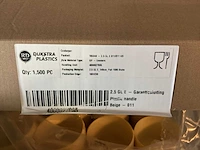 Kunststof emmer beige (2,5 liter) (4000x) - afbeelding 6 van  7