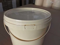 Kunststof emmer beige (5,5 liter) (1150x) - afbeelding 2 van  7