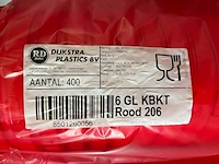 Kunststof emmer rood (6 liter) (4400x) - afbeelding 6 van  7