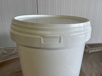 Kunststof emmer wit (6 liter) (3600x) - afbeelding 2 van  8