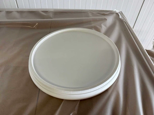Kunststof emmer wit (6 liter) (3600x) - afbeelding 4 van  8