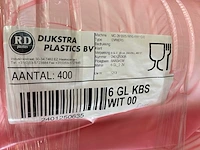 Kunststof emmer wit (6 liter) (3600x) - afbeelding 7 van  8