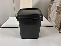 Kunststof emmer zwart (2,5 liter) (2100x) - afbeelding 2 van  5