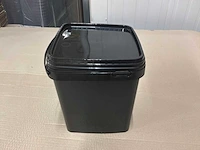 Kunststof emmer zwart (5 liter) (4500x) - afbeelding 2 van  6