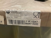 Kunststof emmer zwart vierkant (2100x) - afbeelding 3 van  3