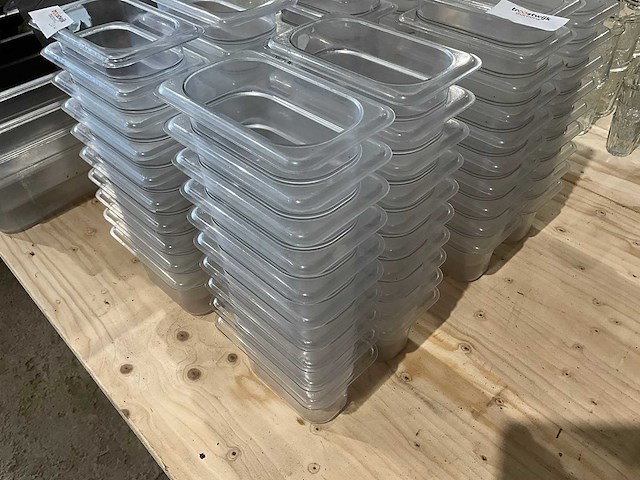 Kunststof gastronormbak gn 1/9-100 (20x) - afbeelding 1 van  2