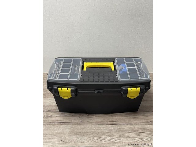 Kunststof gereedschapskoffer incl. inhoud bestaande uit o.a. handgereedschap - afbeelding 1 van  4