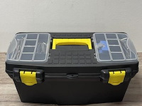 Kunststof gereedschapskoffer incl. inhoud bestaande uit o.a. handgereedschap - afbeelding 1 van  4