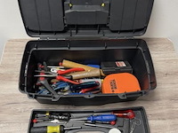 Kunststof gereedschapskoffer incl. inhoud bestaande uit o.a. handgereedschap - afbeelding 3 van  4