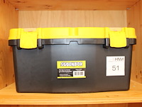 Kunststof gereedschapskoffer stockbox. - afbeelding 1 van  2