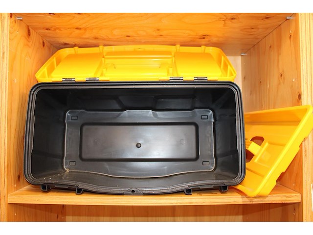 Kunststof gereedschapskoffer stockbox. - afbeelding 2 van  2