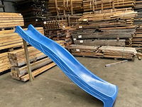 Kunststof glijbaan - blauw - 290 cm - afbeelding 1 van  6