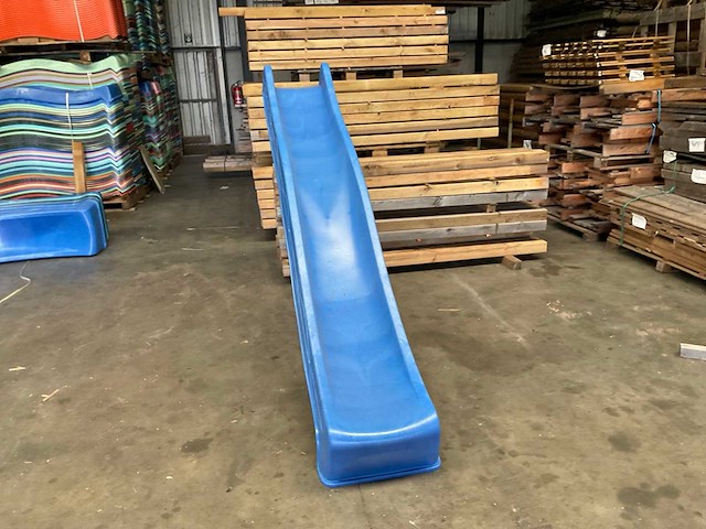 Kunststof glijbaan - blauw - 290 cm - afbeelding 2 van  4