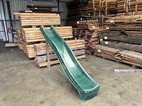 Kunststof glijbaan - groen - 290 cm