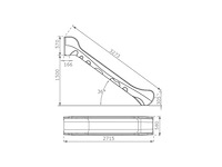 Kunststof glijbaan "bronco" limoengroen - 150cm - afbeelding 2 van  2