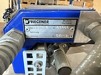 Kunststof handlasextruder, wegener, blauw/grijs, 2012, extrusie lasapparaat met unit en slangen - afbeelding 10 van  10