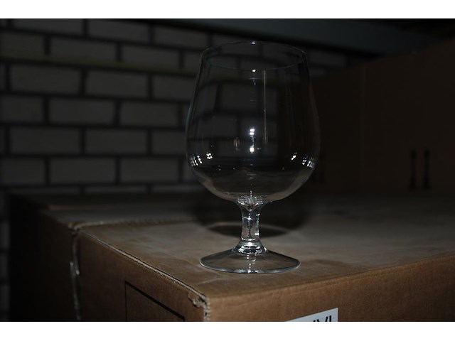 Kunststof / hardcup bierglazen op voet 520cc in 5 dozen op pallet. totaal 750 stuks. - afbeelding 2 van  2