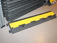 Kunststof kabelbrug met 2 kanalen en klepdeksel. 10 stuks. - afbeelding 2 van  3