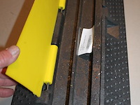 Kunststof kabelbrug met 2 kanalen en klepdeksel. 10 stuks. - afbeelding 3 van  3