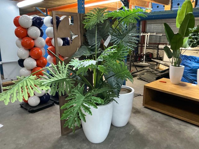 Kunststof kamerplant (2x) - afbeelding 1 van  7