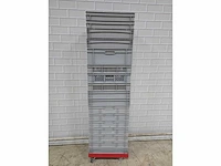 Kunststof krat op trolly (17x) - afbeelding 2 van  4