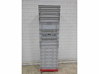 Kunststof krat op trolly (17x) - afbeelding 3 van  4