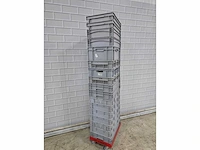 Kunststof krat op trolly (17x) - afbeelding 4 van  4