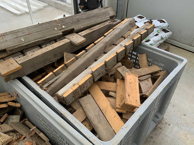 Kunststof kuubkist met hout (2x) - afbeelding 3 van  9