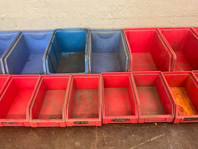 Kunststof opbergbakjes (19x) - afbeelding 3 van  4