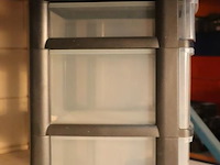 Kunststof opbergladeblok met 3 laden - 2 stuks - afbeelding 3 van  4