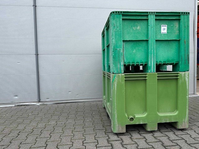 Kunststof palletbox 1200x1000x760 mm (2x) - afbeelding 4 van  4
