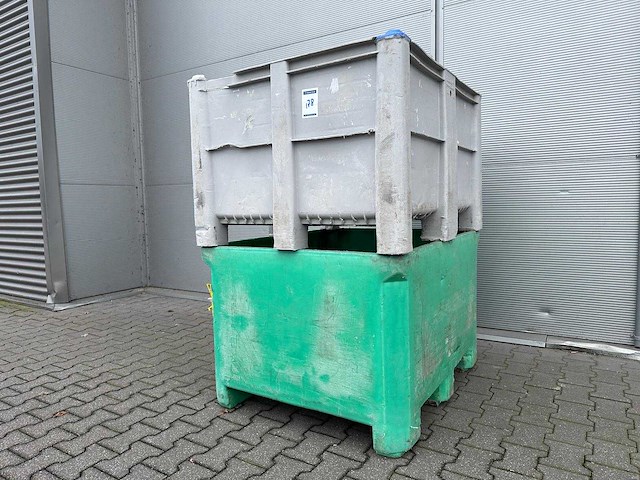 Kunststof palletbox 1200x1000x760 mm (2x) - afbeelding 1 van  3
