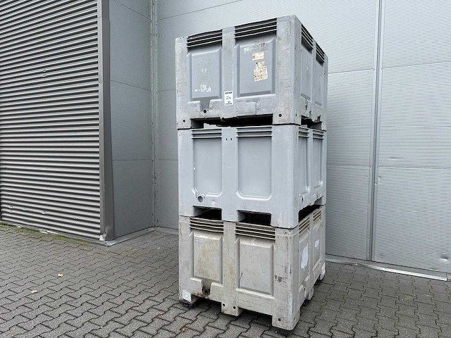 Kunststof palletbox 1200x1000x760 mm (3x) - afbeelding 2 van  2