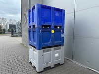 Kunststof palletbox 1200x1000x760 mm (3x) - afbeelding 1 van  3