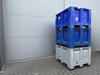Kunststof palletbox 1200x1000x760 mm (3x) - afbeelding 2 van  3