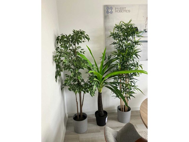 Kunststof plant (3x) - afbeelding 2 van  4
