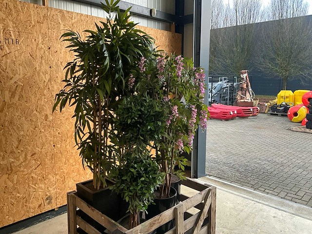Kunststof plant en boom (5x) - afbeelding 3 van  4
