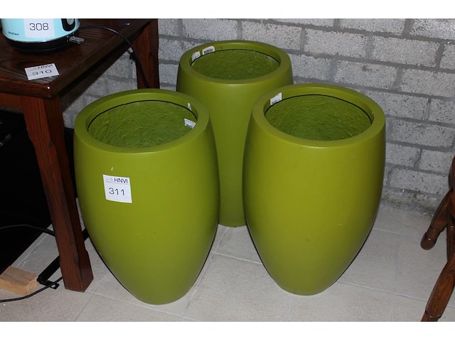 Kunststof plantenpot doorsnede 40 cm x hoogte 60 cm. - afbeelding 1 van  2